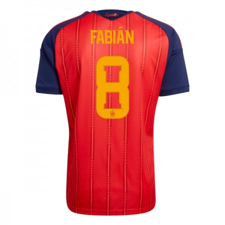 Jalkapallo Pelipaidat/Peliasut Espanja Fabian 8 Kotipelipaita Mm-Kisat 2026